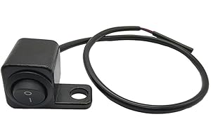 ZMDOOREASY Aluminum Alloy Waterproof Motorcycle Handlebar Switch, Perfect for Spotlight Modification on Your Bike (Right)