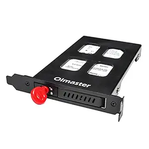 Anbau PCI 2.5''SATA HDD Mobile Rack Dock for 7.0/9.5mm 2.5'' SATA III HDD/SSD Black