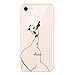 Produktbild Yokata iPhone 8 Hülle Transparent Weiche Silikon Handyhülle Schutzhülle TPU Handy Tasche Schale Etui Weich Silicone Bumper Ultra Dünn Slim Schlank Durchsichtig Handytasche Premium Kratzfest Soft Flexible Clear Backcover Schutz für iPhone 8 Case Cover - Panda und Elefant