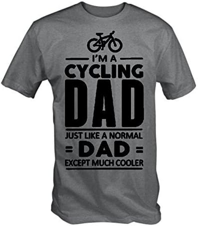T Shirt Village Mens Cycling Dad, Like Normal Dad Except Much Cooler T Shirt