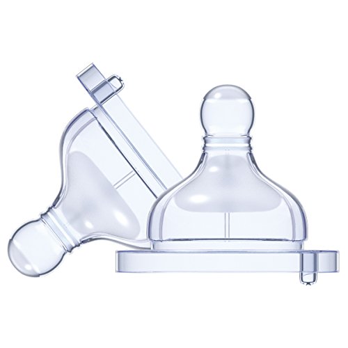 Chicco Physiologischer Antikolik-Sauger Well-Being, schneller Fluss, 4m+, Silikon, 2 Stück