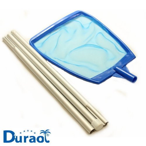 Duraol® Laubkescher mit 1,35m Aluminiumstange in blau