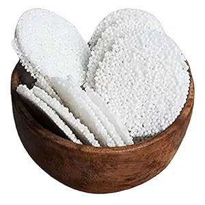 Hit Bite Homemade Sabudana Sabudana Papad Gluten-Free, Upwas Snacks Tapioca Papads Ready to Fry for VRAT (Fast) - Air Fry Instant Tea Time Crunchy Falahari Snacks - 250 Gms