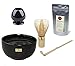 Produktbild Matcha Tee Set - Japan Bio Matcha Pulver - 40 g in der Zip Tüte PLUS Original japanische Matcha Schale "Aqua" - 400 ml PLUS Matcha Besen Chasen - Matchabesen PLUS Matchabesen Halter PLUS Matcha Bambuslöffel Chashaku