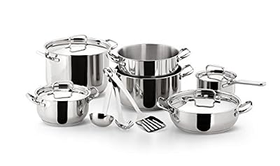 Lagostina 10740600013 Batterie de Cuisine en Acier Inoxydable, 20cm, Lot DE 13