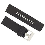 Diesel Uhrband Wechselarmband LB-DZ4320 Original Ersatzband DZ 4320 Uhrenarmband Leder 26 mm Schwarz