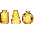 Sass & Belle Yellow Glass Bud Vases - Set of 3