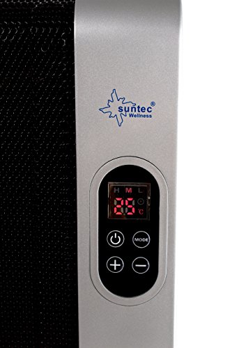SUNTEC Infrarot-Wärmewelle Heat Wave Style 1500 LCD [Für Räume bis 45 m³ (~19 m²), Wellness-Wärme + gutes Raumklima, 3 Heizstufen, Timer, Freistehend/Wandmontage, 1500 Watt] - 7