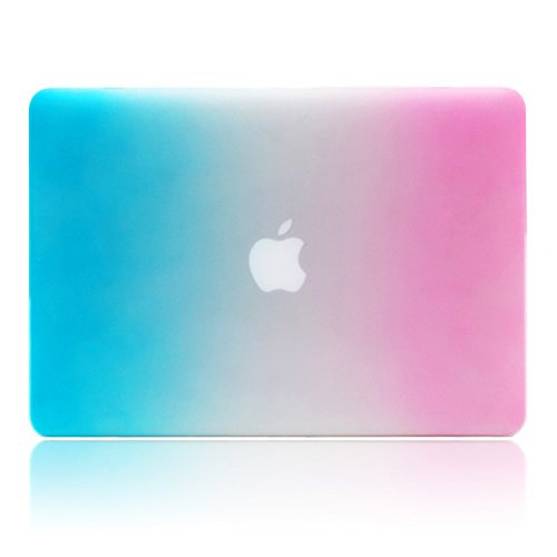Macbook Pro 13 Retina Hülle,TECOOL [Ultra Slim Serie] Plastik Hartschale Schutzhülle Snap Case und Silicon Tastatur Abdeckung für Apple MacBook Pro 13,3 Zoll – Regenbogen - 4