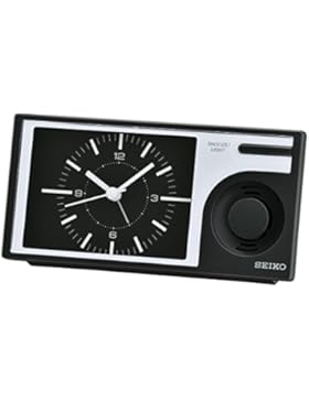 Seiko Unisex Wecker Analog Kunststoff schwarz QHP004K