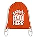 Produktbild Handwerk - Bauherr Werkzeuge - Unisize - Orange - WM110 - Turnbeutel I Gym Bag
