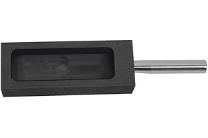 LLF Gold Silber Graphit Ingotform Schmelzguss Veredelung mit Metallstange - 1kg