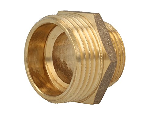 Messing Doppelnippel Reduziert 1″ x 3/4″ - 3