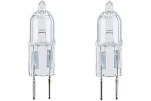 Kanta Universal Cooker Hood Halogen Light Bulb - 20w, G4 2 Pin, Pack of 2 Bulbs Energy Rated G