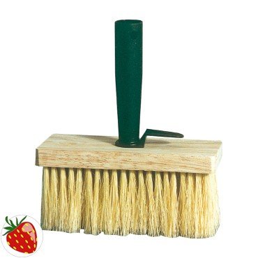 Deckenbürste Größe 1 Fibre-Borsten Rücken 7x17cm mit Holzrücken