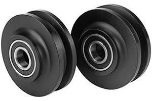 ZERODIS 2Pcs Roulette Coulissante Roue de porte Grange Placard Armoire Quincaillerie Cabinet Fenêtre Poulie Coulissante