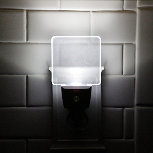 Packung mit 2 LED Nachtlicht | Enthält Dämmerung zum Dämmerungssensor, um Energie zu verringern (weiß) | LED-Wandlampe für einen Kinderzimmer Kinderzimmer | Energieklasse A+++ - 4