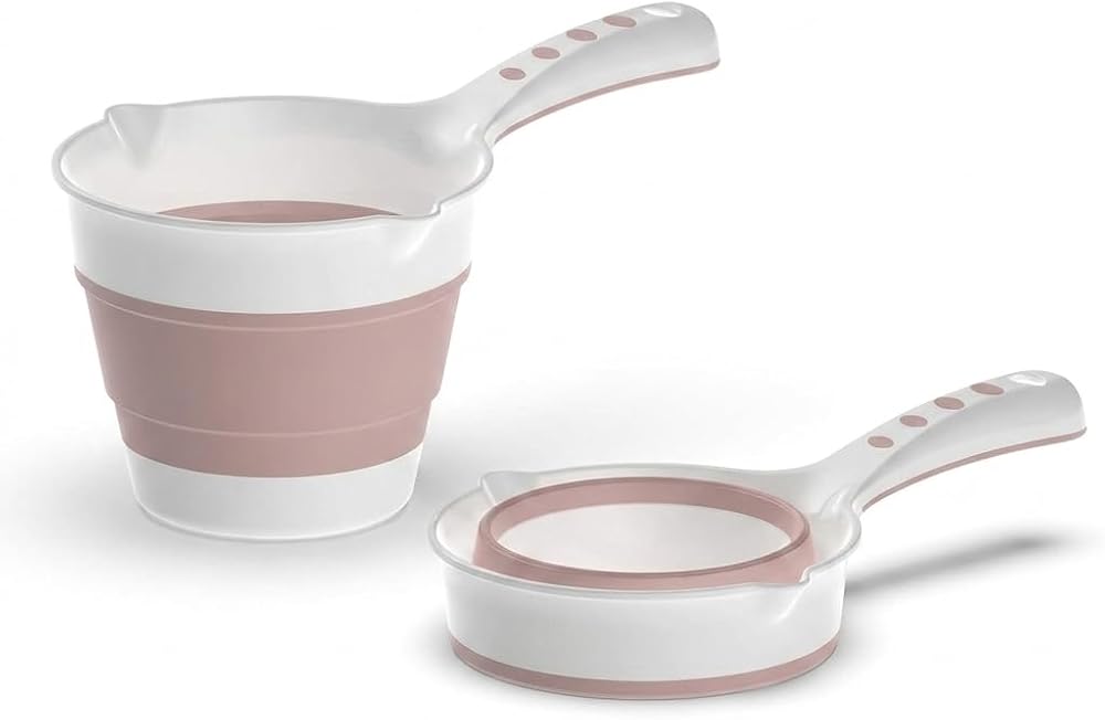 Deconox Katlanabilir Maşrapa, Katlanır Banyo Maşrapası, Akordiyon Koçero (27cmx17cmx4cm)