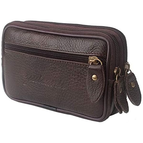 Topsum London 4051 Portefeuille trois plis en cuir souple avec pochette transparente pour carte d'identité, porte-cartes de crédit, poche porte- monnaie et coffret cadeau Marron clair