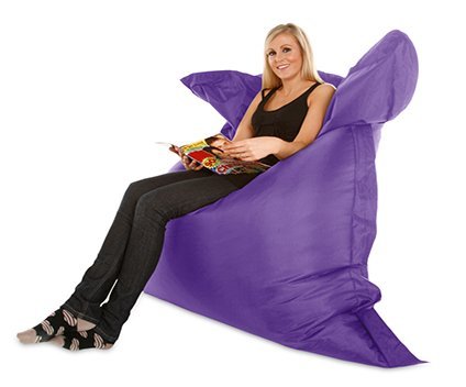 Extra Large Giant Beanbag in Purple - XXXL 180x140cm - NEXT WORKING DAY DELIVERY - Indoor & Outdoor Large Garden Waterproof Bean Bag