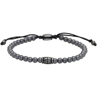 Bracciale Uomo Breil Black Diamond - Acciaio Specchiato, Con Diamante Nero, Chiusura A Moschettone, Regolabile