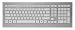 Produktbild Cherry STRAIT Tastatur UK Englisch weiß/silber