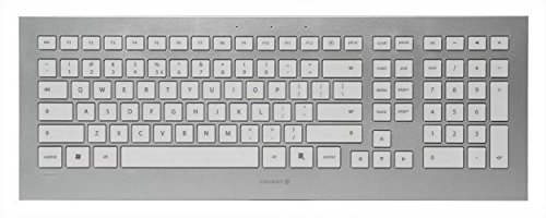 Preisvergleich Produktbild Cherry STRAIT Tastatur UK Englisch weiß / silber