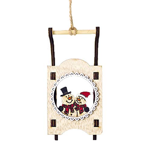 Preisvergleich Produktbild iStary 2018 WeihnachtsSchlitten Anhänger Geschenkanhänger Weihnachtsgeschenk Weihnachtsbaum Ornament Anhänger Handgemachte Arbeit