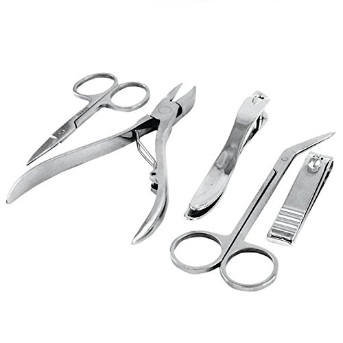 5pc Set Home Chiropody Scissors Scientifically Shaped Hair Cutting Ingrown Toenail