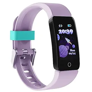 Proyoo Fitness Tracker Watch for Kids Girls Boys Teens, Waterproof Activity Tracker with Pedometer, Calories Counter, Heart Rate, Sleep Monitor, Alarm Clock, Great Kids Gift