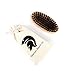 Wooden Beard Brush by Spartan Beard Co. - Boar Bristle Brush for Men's Grooming Kit - Best Beard Comb for Men - Great for Beard Oil, Beard Balm & Beard Wax---Comes packaged in Cotton Drawstring bag