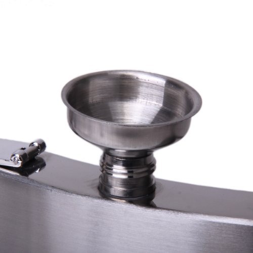 Sonline 2 Stueck Edelstahl Trichter Flachmann Funnel – Silber - 3