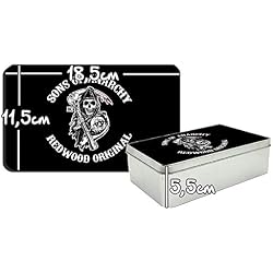 Hijos De La Anarquia Sons of Anarchy Samcro Redwood Original Men of Mayhem B Caja Lata Metal Tin Box