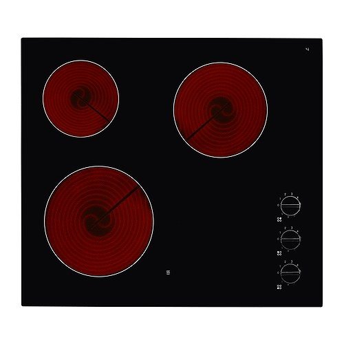 Preisvergleich Produktbild IKEA LAGAN HGC3K Keramikkochfeld in schwarz; (59x52cm)