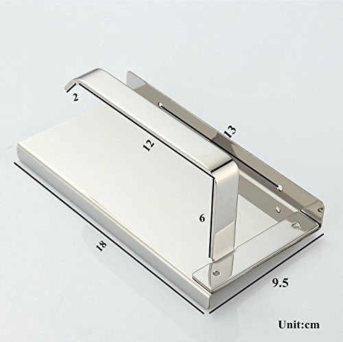 Aothpher Wand-Toilettenpapierhalter Telefonborad,Edelstahl rostfrei,glanzpoliert Chrom - 4