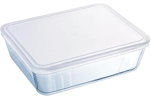 Pyrex - Cook & freeze - Plat Rectangulaire avec Couvercle Multicolore 27x22 cm