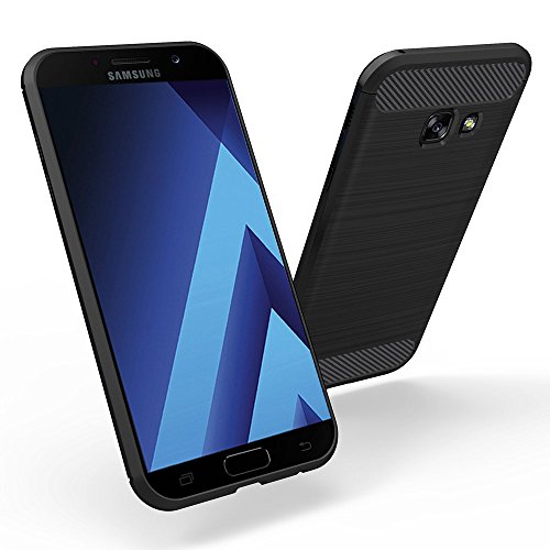 Samsung Galaxy A3 2017 Hülle Case, Elekin Soft-Flex Capsule Premium Schwarz TPU Handyhülle Schutzhülle Schmaler Telefonschutz für das Samsung Galaxy A3 2017 – Schwarz - 7