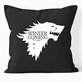 Dimensiones: 35cm x 35cm Positivos Cojines Juego de Tronos - Winter is Coming