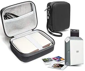 Protective Case for Fujifilm INSTAX Share SP-2 Smart Phone Printer by WGear, Mesh Pocket for Cable and Printing Paper (Frosted Black)