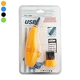* Dimensiones: 150 x 40 x 35 mm * Conexión: USB Características: aspirador de teclado Contenido: 1 aspirador de teclado, 2 puntas de pincel