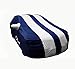 Autofurnish Stylish Silver Stripe Car Body Cover For Maruti Baleno - Arc Blue RS.999.00