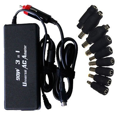 Universal Netzteil Laptop Notebook Ladegerät AC Adapter 12V - 24V mit 9 Stecker für ACER, Sony, Fujitsu, Toshiba, HP/Compaq, Dell, IBM, ASUS, Samsung Laptop
