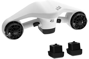 HYPER GOGO Scooter sous-Marin avec support pour caméra d'action Batterie 2 pièces- Scooter Marin à Deux Moteurs étanche pour la plongée, la Natation, la plongée avec Tuba