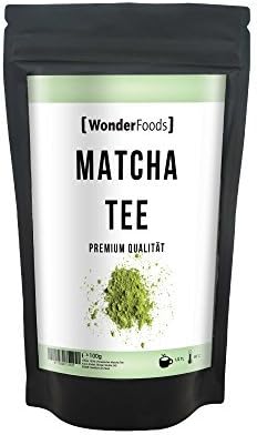 Matcha Tea by Wonderfoods | Only 25 pence per Cup | 100g Green Tea Powder | Premium Quality | Even Useable for Baking and Smoothies | Detox Superfood