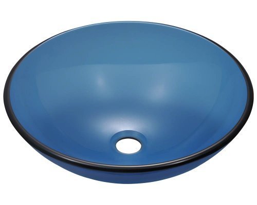 Preisvergleich Produktbild Polaris Sinks P106 Aqua Coloured Glass Vessel Sink by Polaris Sinks