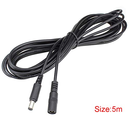 Preisvergleich Produktbild Dauerhaftes DC-männliches weibliches Verlängerungskabel-Haushaltsgerät-G... für Überwachungskameras 12V(5m)