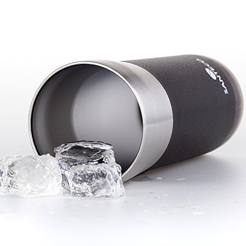Santeco Origami Thermal Becher, 473ml Doppelwandige Edelstahl Kaffeetasse-Schwarz - 7