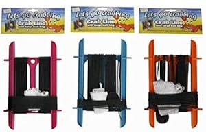 Ossian Jumbo Crab Hand Line Reel with 30m of Rope Booms Weight Bait Bag – Safe Fishing and Crabbing Fun for Adults Kids Family - Catch and Trap Fish Prawn Crayfish Lobster