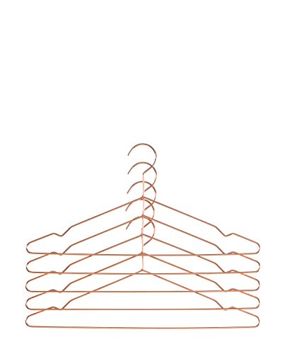 Hay - Hang Kleiderbügel 5er-Set, kupfer
