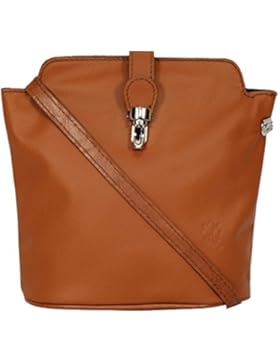 Weiches Italienisches Echtleder oder Straußoptik, kleine Umhängetasche, Schultertasche oder Handtasche